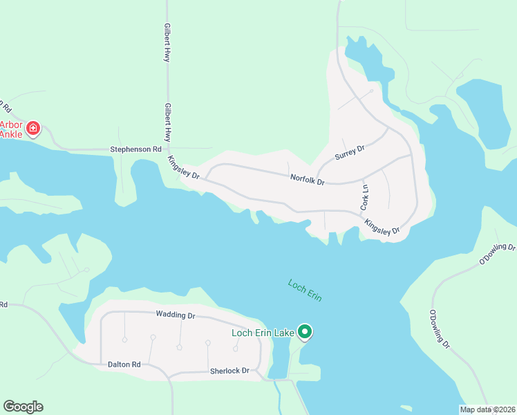 map of restaurants, bars, coffee shops, grocery stores, and more near 7724 Kingsley Drive in Onsted