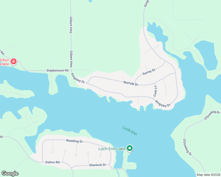 map of restaurants, bars, coffee shops, grocery stores, and more near 7724 Kingsley Drive in Onsted