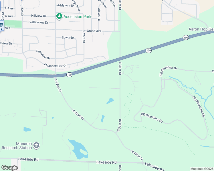 map of restaurants, bars, coffee shops, grocery stores, and more near 2961 South Parkridge Road in Marion