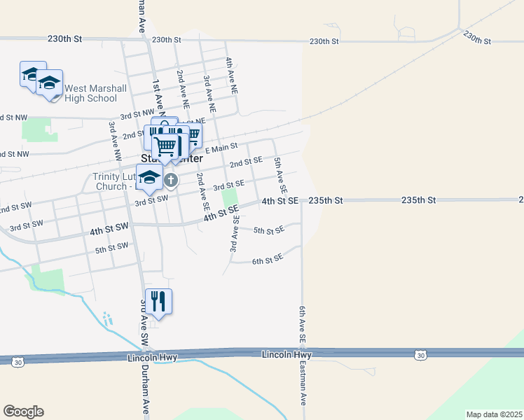 map of restaurants, bars, coffee shops, grocery stores, and more near in State Center