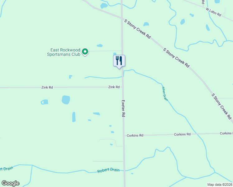 map of restaurants, bars, coffee shops, grocery stores, and more near 9691 Exeter Road in Carleton