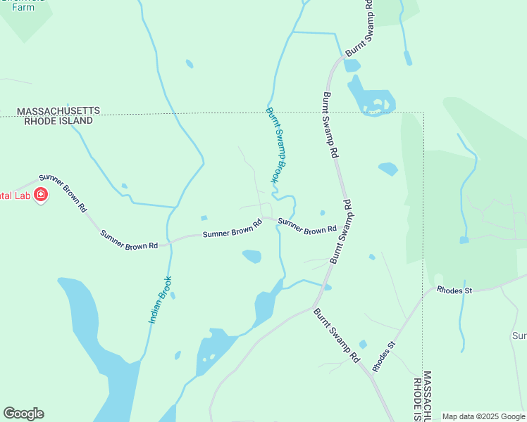 map of restaurants, bars, coffee shops, grocery stores, and more near 126 Sumner Brown Road in Cumberland
