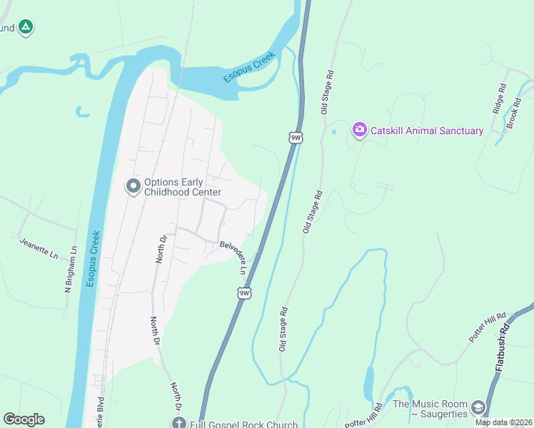 map of restaurants, bars, coffee shops, grocery stores, and more near 15 Juniper Lane in Saugerties
