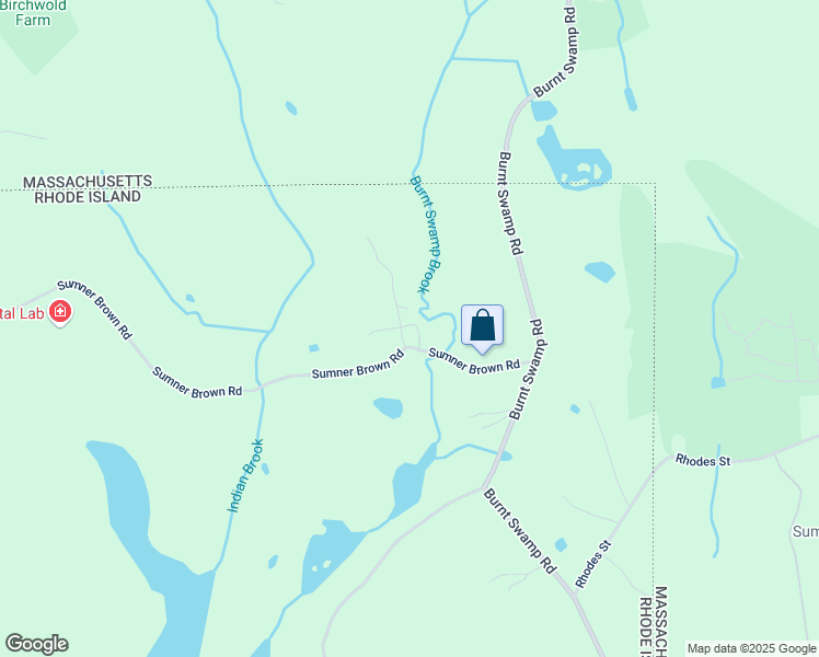 map of restaurants, bars, coffee shops, grocery stores, and more near 126 Sumner Brown Road in Cumberland