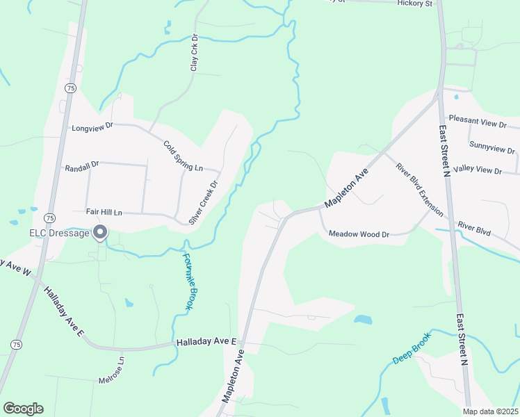 map of restaurants, bars, coffee shops, grocery stores, and more near 1215 Mapleton Avenue in Suffield