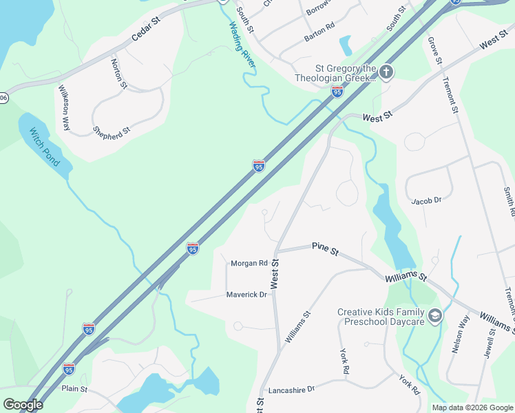 map of restaurants, bars, coffee shops, grocery stores, and more near 18 Ingrid Drive in Mansfield