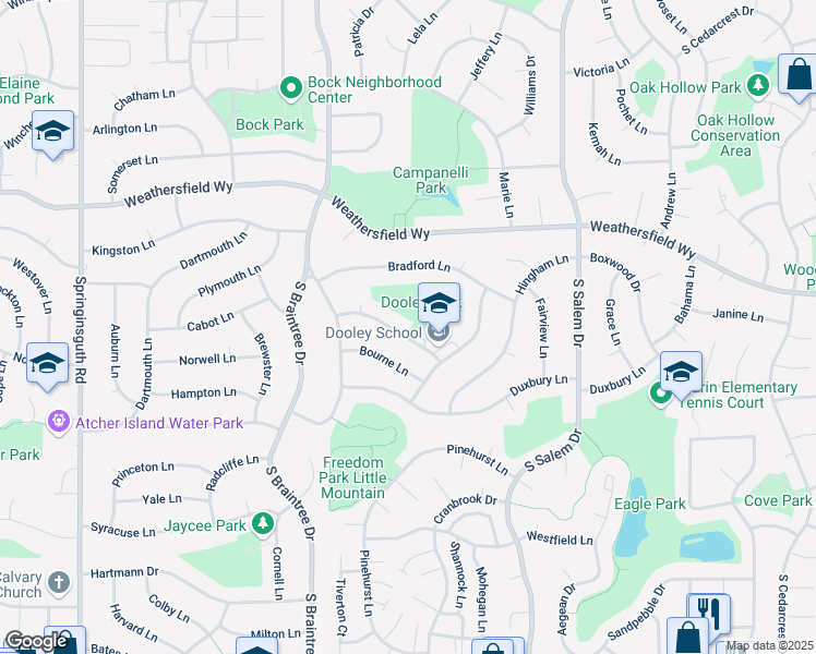 map of restaurants, bars, coffee shops, grocery stores, and more near 1030 Lowell Lane in Schaumburg