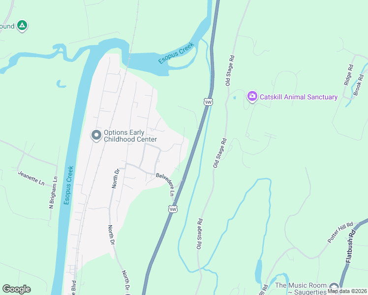 map of restaurants, bars, coffee shops, grocery stores, and more near 15 Juniper Lane in Saugerties
