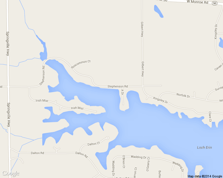 map of restaurants, bars, coffee shops, grocery stores, and more near 8151 Stephenson Road in Onsted