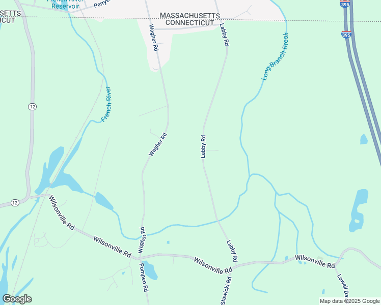 map of restaurants, bars, coffee shops, grocery stores, and more near 126 Labby Road in Thompson