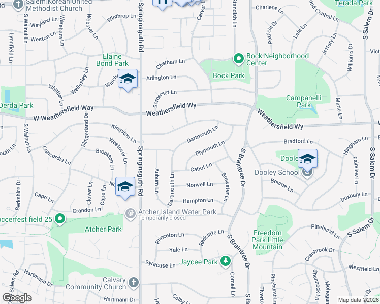 map of restaurants, bars, coffee shops, grocery stores, and more near 501 Dartmouth Lane in Schaumburg