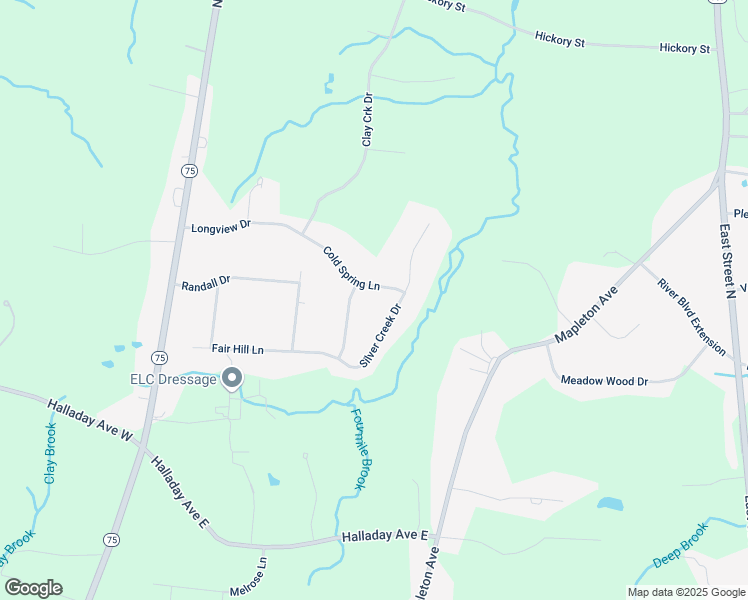 map of restaurants, bars, coffee shops, grocery stores, and more near 133 Cold Spring Lane in Suffield