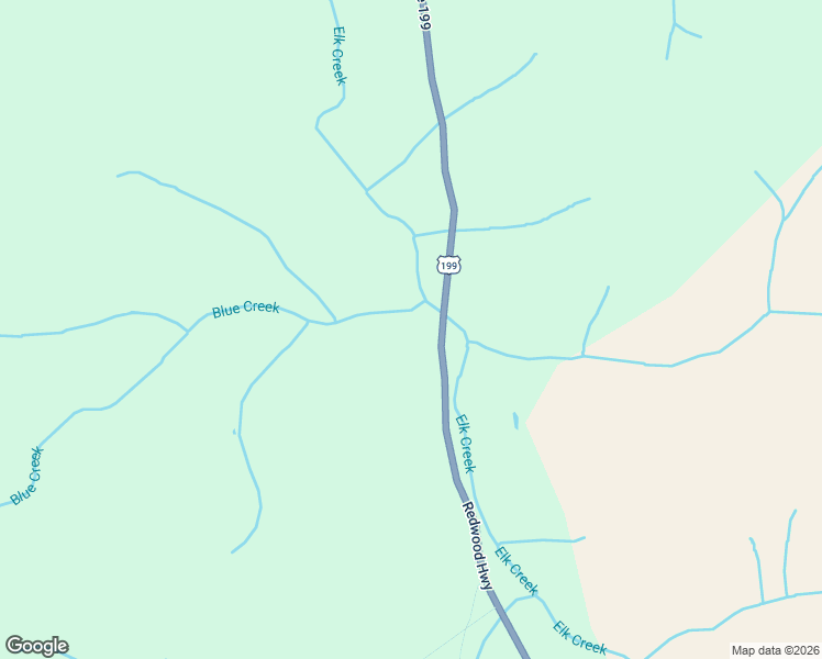 map of restaurants, bars, coffee shops, grocery stores, and more near 37440 Redwood Highway in O'Brien