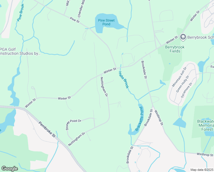 map of restaurants, bars, coffee shops, grocery stores, and more near 2 Pine Ridge Lane in Kingston