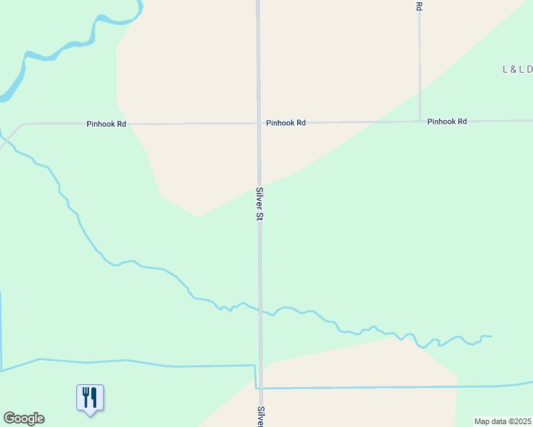 map of restaurants, bars, coffee shops, grocery stores, and more near 53775 Silver Street in Mendon