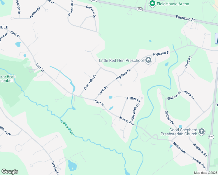map of restaurants, bars, coffee shops, grocery stores, and more near 79 North Street in Mansfield