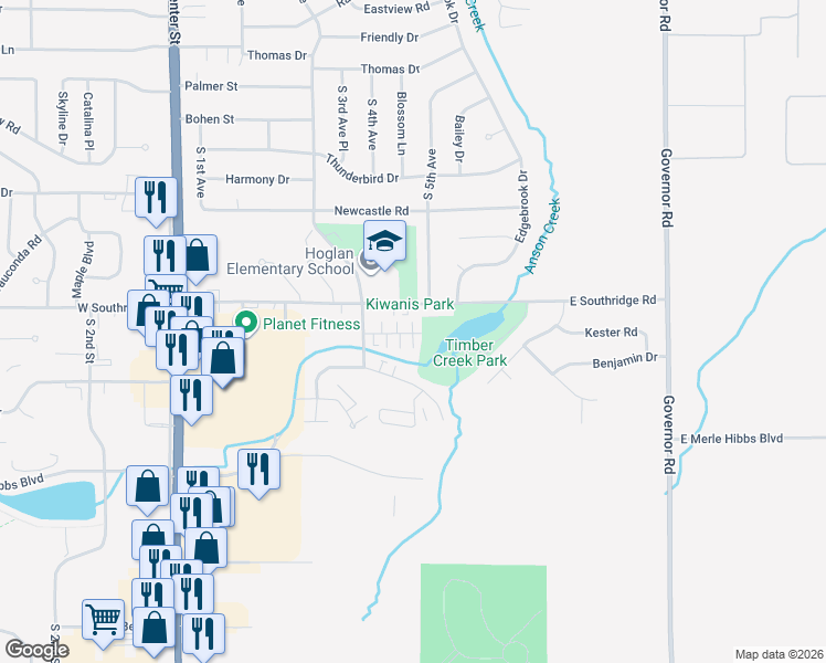 map of restaurants, bars, coffee shops, grocery stores, and more near 403 Melody Lane in Marshalltown