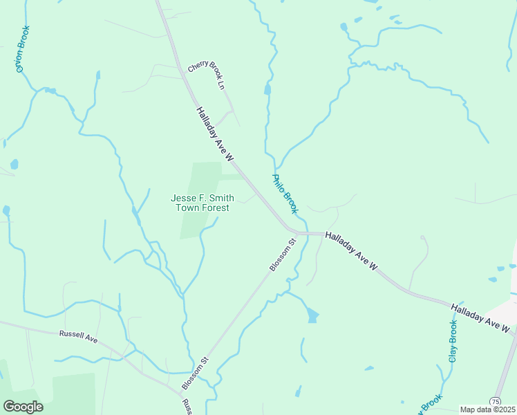 map of restaurants, bars, coffee shops, grocery stores, and more near 463 Halladay Avenue West in Suffield