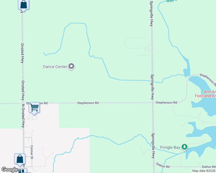 map of restaurants, bars, coffee shops, grocery stores, and more near 9360 Stephenson Road in Onsted