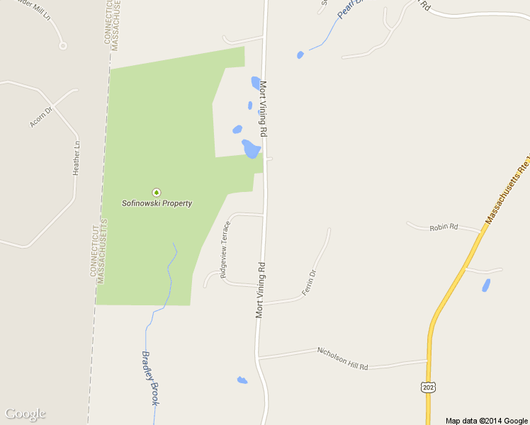 map of restaurants, bars, coffee shops, grocery stores, and more near 140 Mort Vining Rd in Southwick