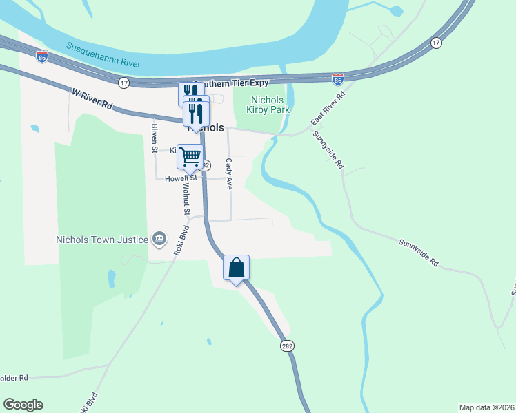 map of restaurants, bars, coffee shops, grocery stores, and more near 70 Dean St in Nichols