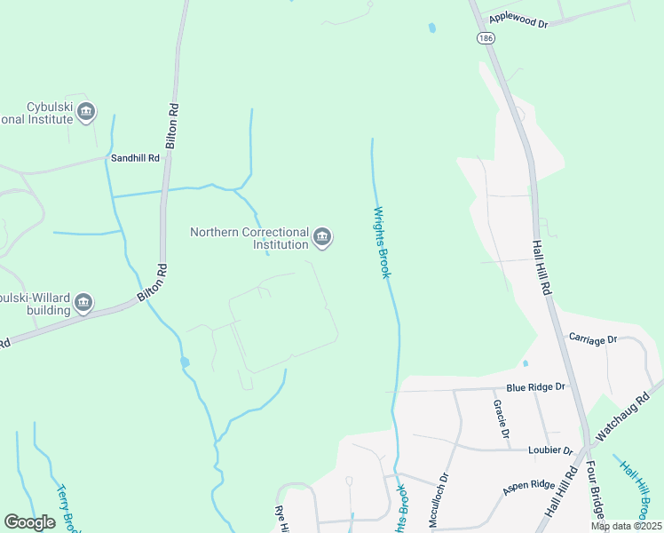 map of restaurants, bars, coffee shops, grocery stores, and more near 287 Bilton Road in Somers
