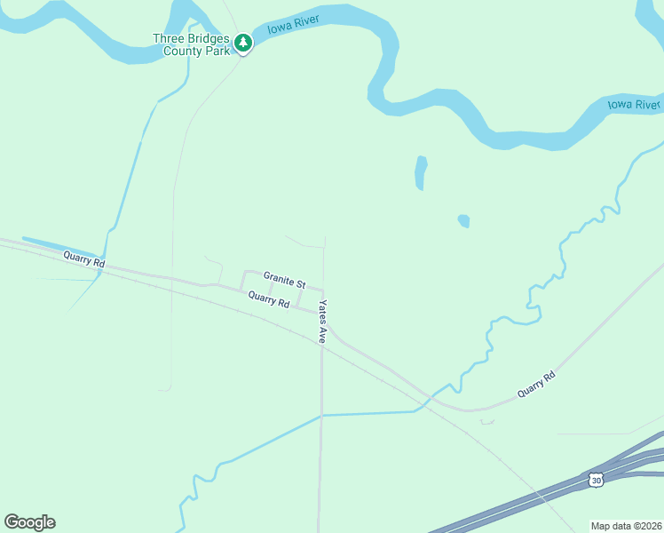 map of restaurants, bars, coffee shops, grocery stores, and more near 2310 Yates Avenue in Marshalltown