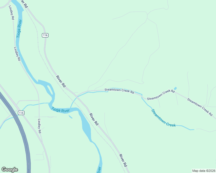 map of restaurants, bars, coffee shops, grocery stores, and more near 9755 Steamtown Creek Road in Lindley