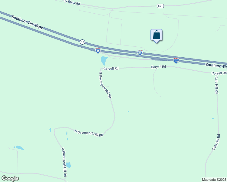 map of restaurants, bars, coffee shops, grocery stores, and more near 126 North Davenport Hill Road in Nichols