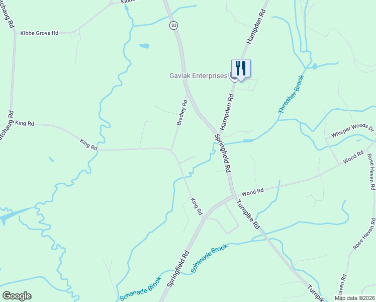 map of restaurants, bars, coffee shops, grocery stores, and more near 48 King Road in Somers