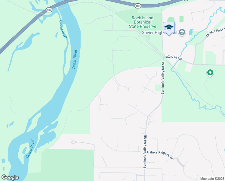 map of restaurants, bars, coffee shops, grocery stores, and more near 4021 Maple Ridge Court in Cedar Rapids
