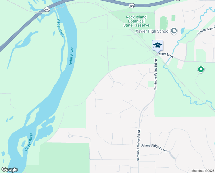 map of restaurants, bars, coffee shops, grocery stores, and more near 4021 Maple Ridge Court in Cedar Rapids