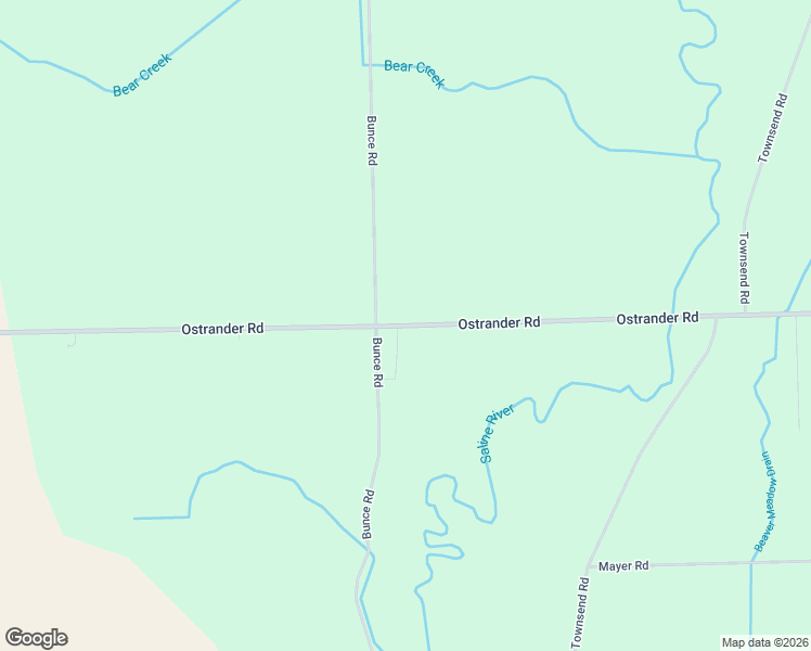 map of restaurants, bars, coffee shops, grocery stores, and more near 13661 Ostrander Road in Maybee
