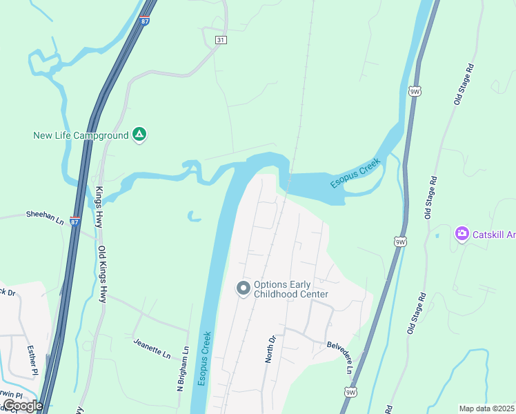 map of restaurants, bars, coffee shops, grocery stores, and more near 126 Glenerie Boulevard in Saugerties