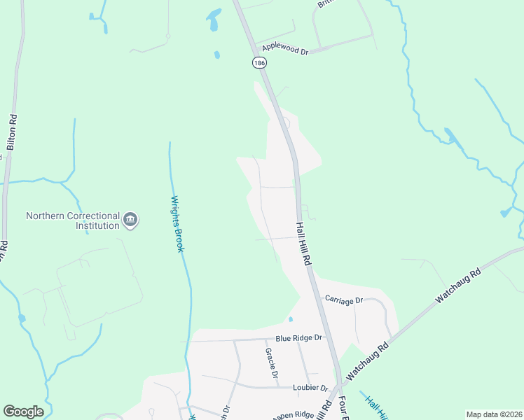 map of restaurants, bars, coffee shops, grocery stores, and more near Bridle Path Drive in Somers