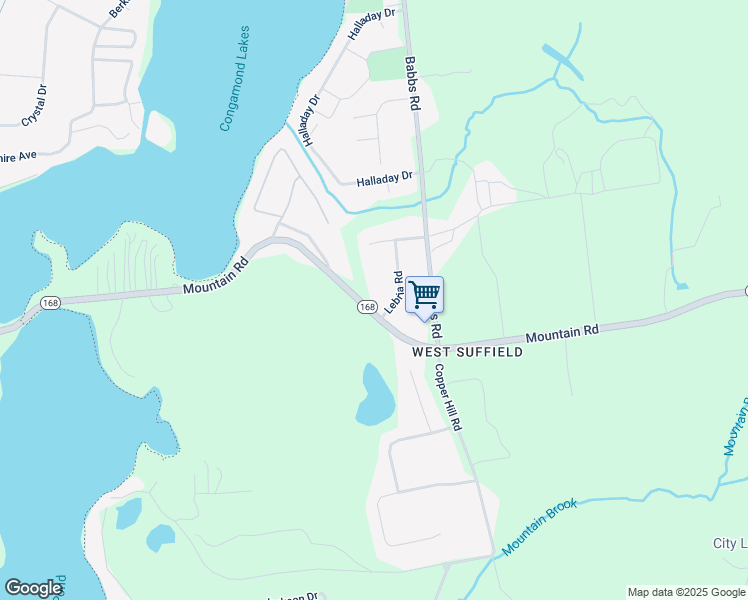 map of restaurants, bars, coffee shops, grocery stores, and more near 3654 Mountain Road in Suffield