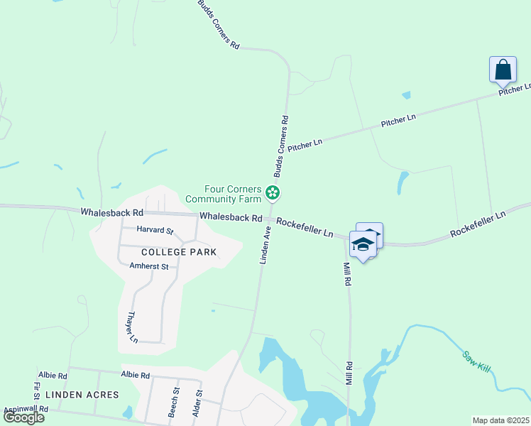 map of restaurants, bars, coffee shops, grocery stores, and more near 324 Budds Corners Road in Red Hook