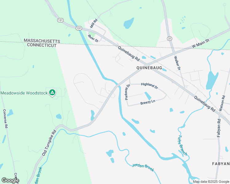 map of restaurants, bars, coffee shops, grocery stores, and more near 76 Connecticut 197 in Woodstock