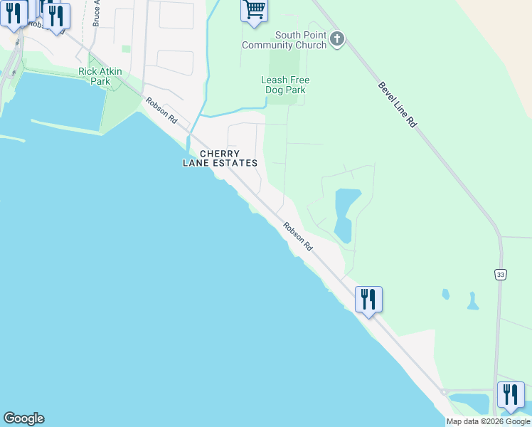 map of restaurants, bars, coffee shops, grocery stores, and more near 204 Robson Road in Essex County