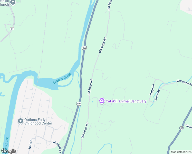 map of restaurants, bars, coffee shops, grocery stores, and more near 356 Old Stage Road in Saugerties