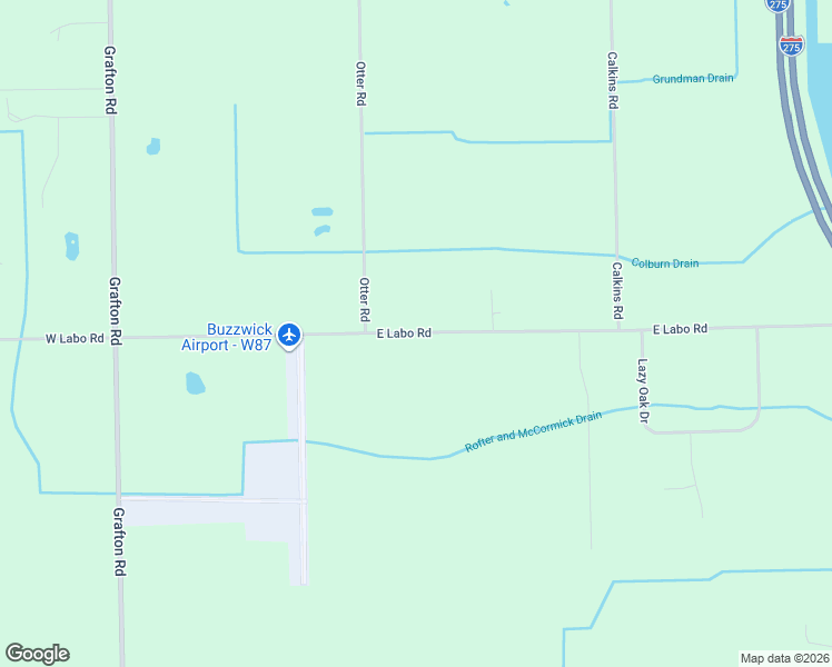 map of restaurants, bars, coffee shops, grocery stores, and more near 600 East Labo Road in Carleton