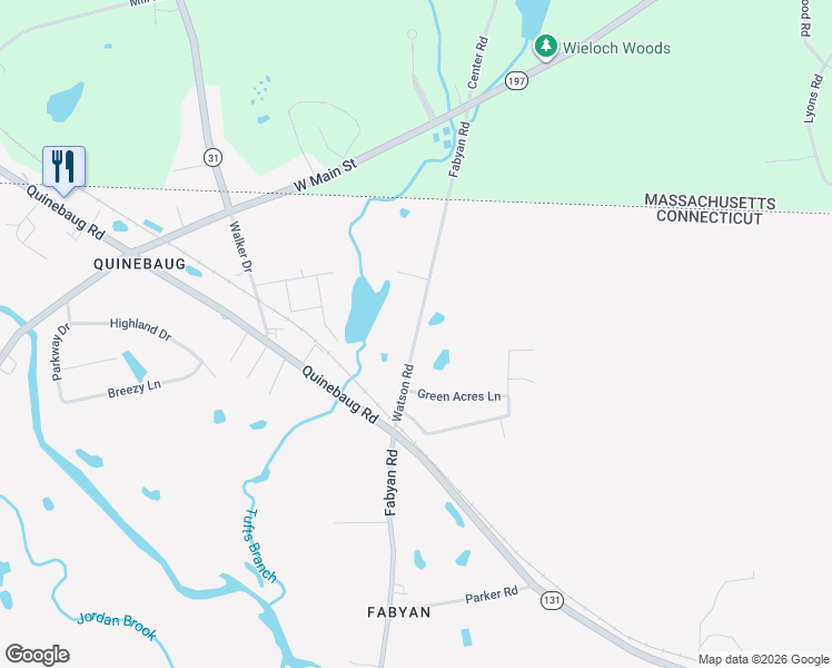 map of restaurants, bars, coffee shops, grocery stores, and more near in Thompson