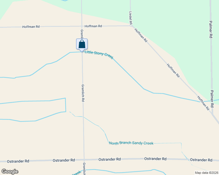 map of restaurants, bars, coffee shops, grocery stores, and more near 9960 Gramlich Road in Maybee