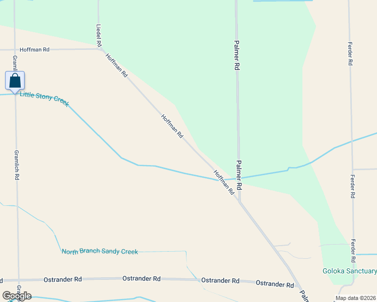 map of restaurants, bars, coffee shops, grocery stores, and more near 9025 Hoffman Road in Maybee