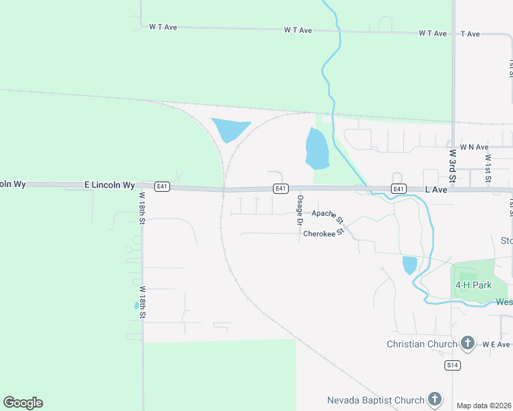 map of restaurants, bars, coffee shops, grocery stores, and more near 1111 Cheyenne Drive in Nevada