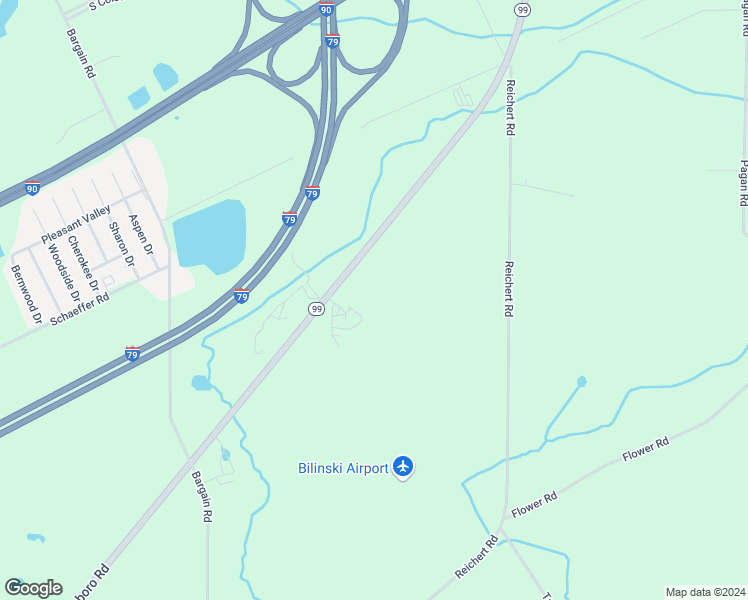 map of restaurants, bars, coffee shops, grocery stores, and more near 8333 Edinboro Road in Erie
