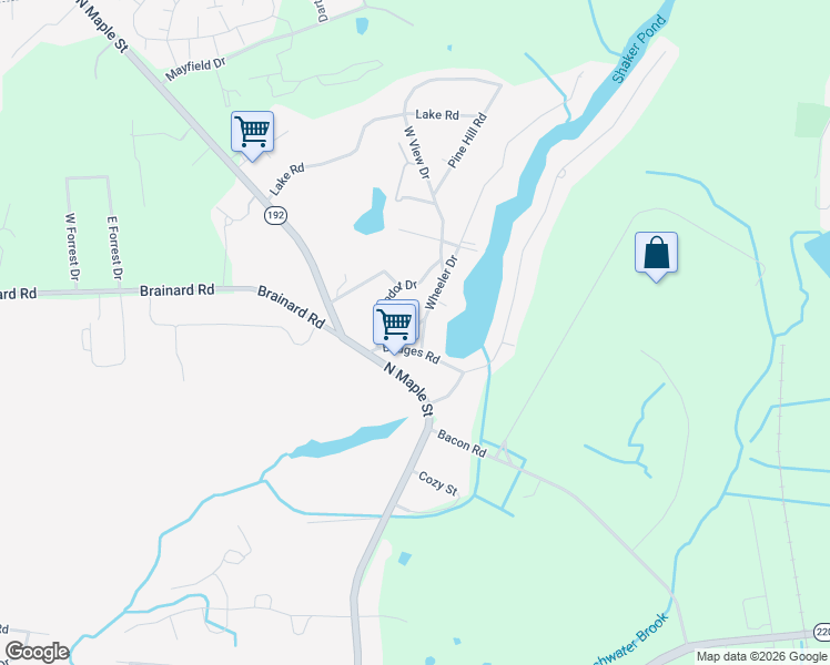 map of restaurants, bars, coffee shops, grocery stores, and more near 6 Coslin Road in Enfield
