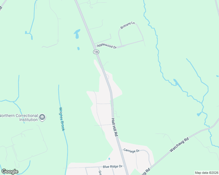 map of restaurants, bars, coffee shops, grocery stores, and more near 565 Hall Hill Road in Somers