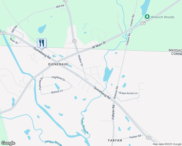 map of restaurants, bars, coffee shops, grocery stores, and more near 8 William Avenue in Thompson