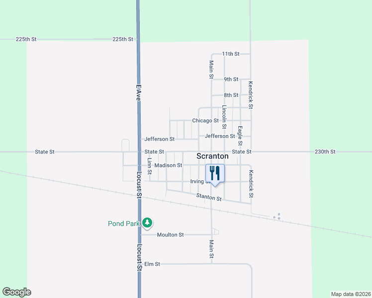 map of restaurants, bars, coffee shops, grocery stores, and more near 900 Cedar Street in Scranton